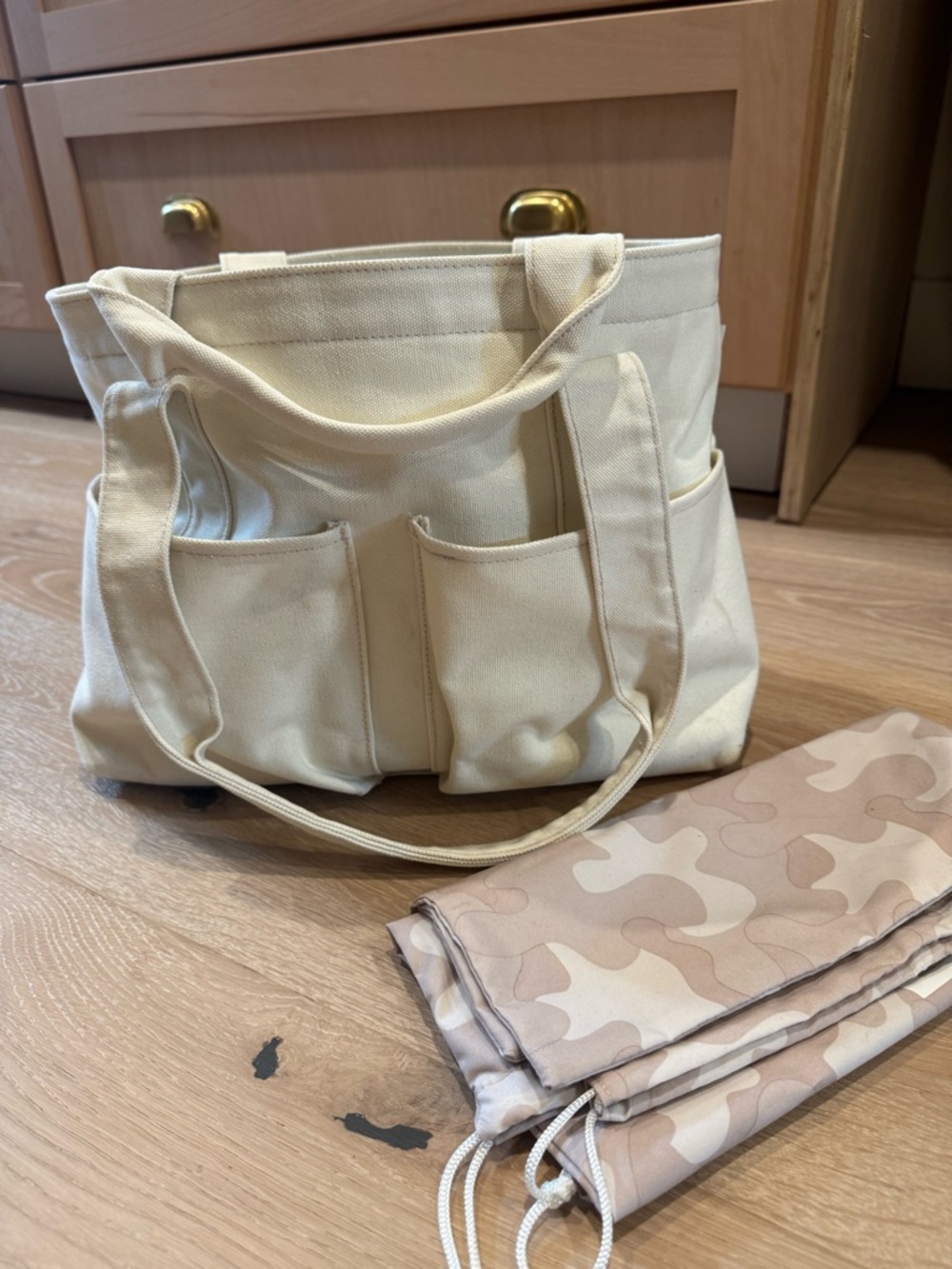 Dagne Dover Small Vida Tote Natural Canvas